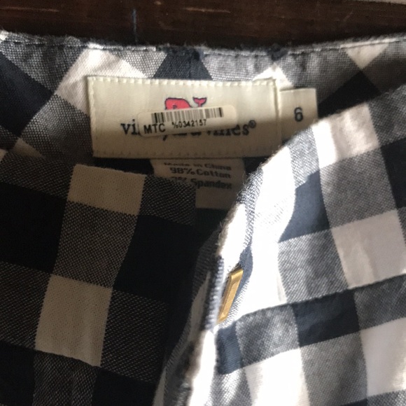 🚨B2G1 VINEYARD VINES Blue White Checker Board Short Shorts - Picture 2 of 3